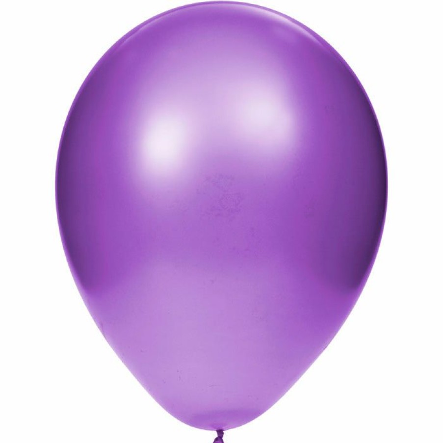 Solid Color Tableware * | Creative Converting Latex Balloons 12 Amethyst, 15 Ct Solid Color Tableware