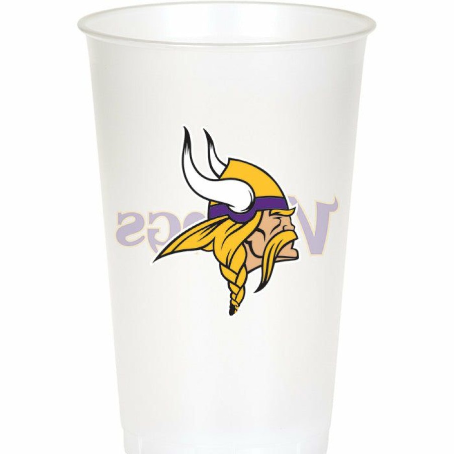 Sports * | Creative Converting Nfl And Football Party Supplies Minnesota Vikings Plastic Cup, 20Oz, 8 Ct