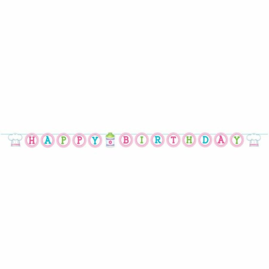 Birthdays * | Creative Converting Little Chef Ribbon Banner Shaped (6/Case)