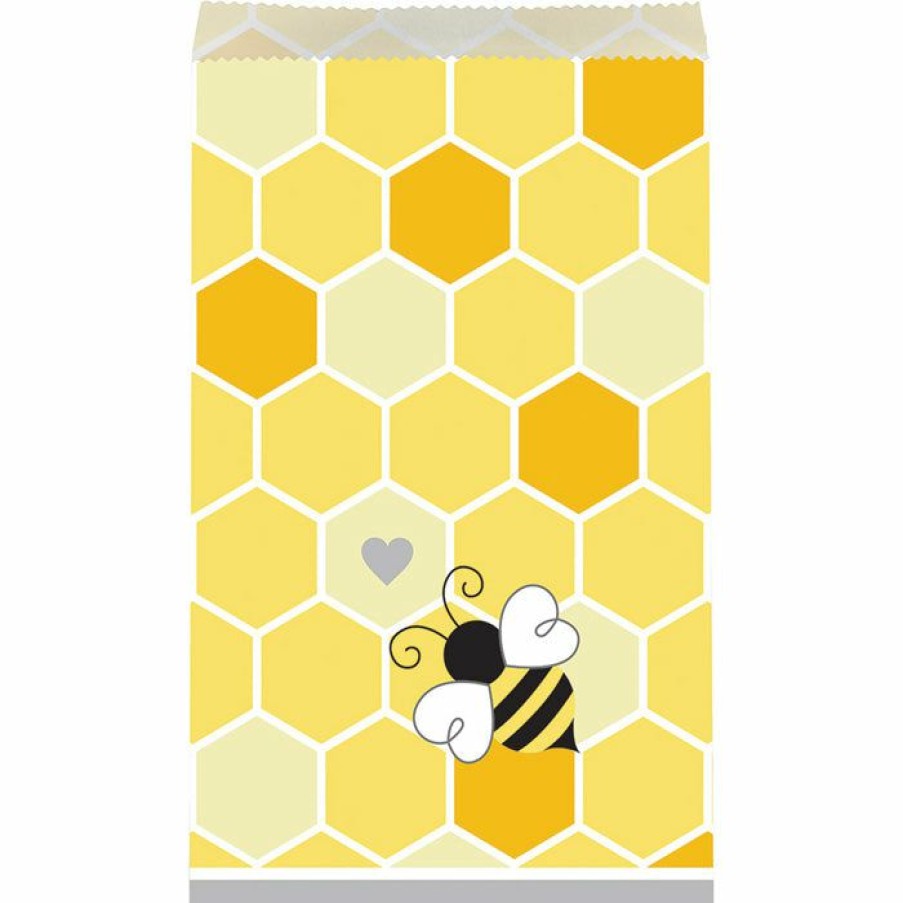 Baby Showers * | Creative Converting Bumblebee Baby Treat Bags, 10 Ct