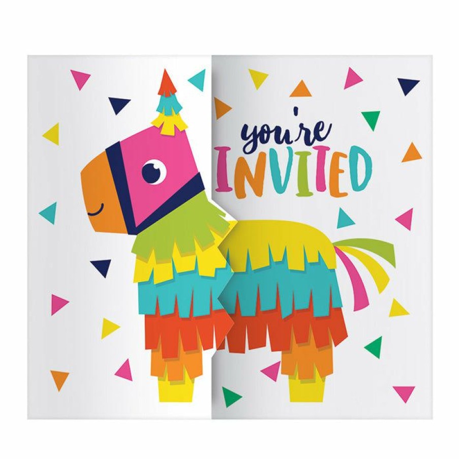 Holidays * | Creative Converting Fiesta Fun Gatefold Invitations (48/Case) Cinco De Mayo And Fiesta Party Decorations