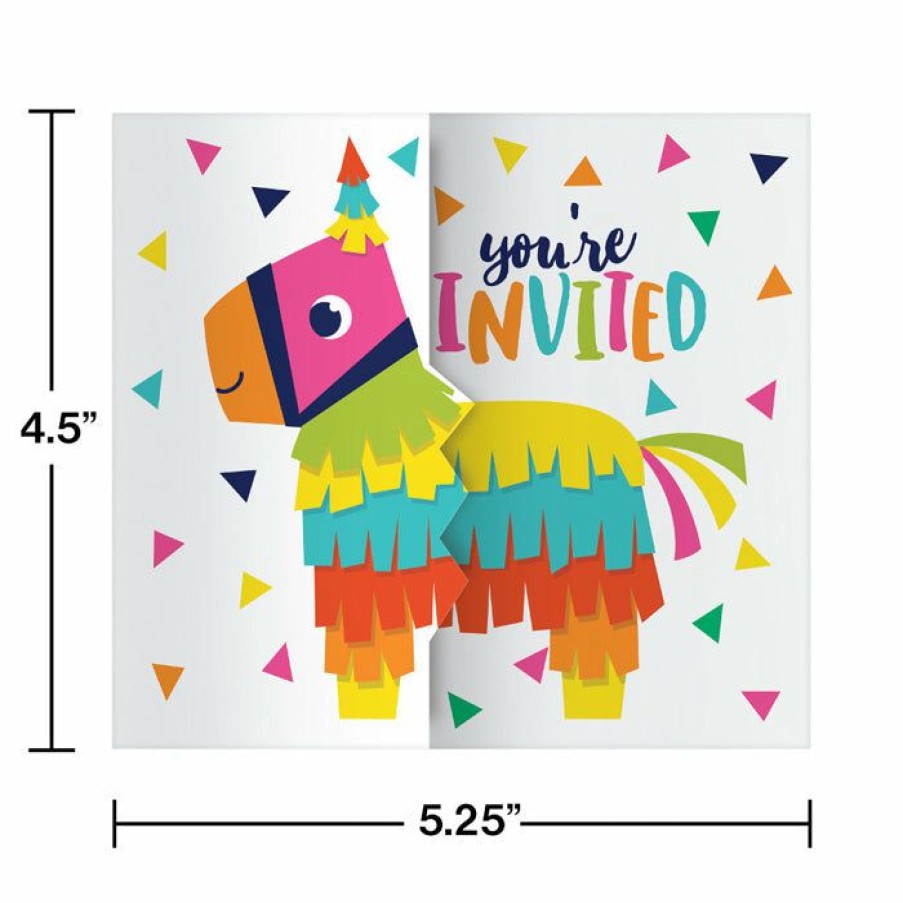 Holidays * | Creative Converting Fiesta Fun Gatefold Invitations (48/Case) Cinco De Mayo And Fiesta Party Decorations