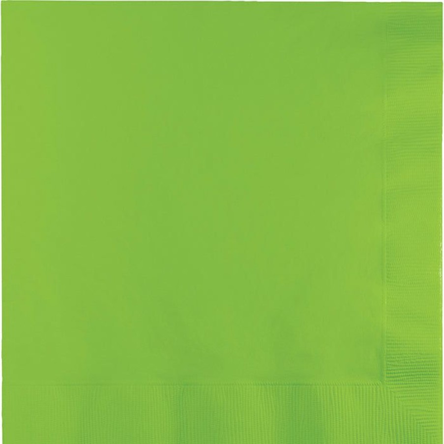 Solid Color Tableware * | Creative Converting Fresh Lime Green Napkins, 20 Ct