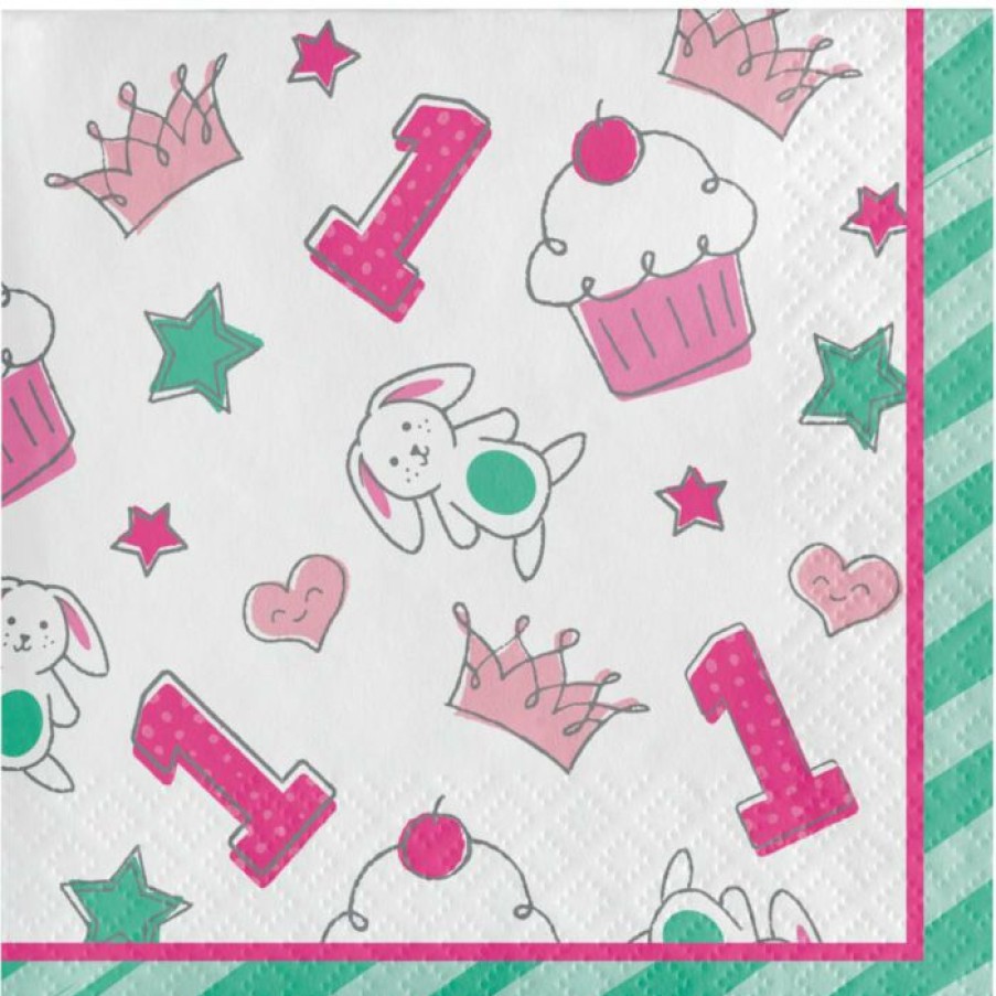 Birthdays * | Creative Converting Doodle 1St Birthday Beverage Napkin (Case Pack Of 192)