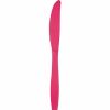 Solid Color Tableware * | Creative Converting Hot Magenta Pink Plastic Knives, 50 Ct