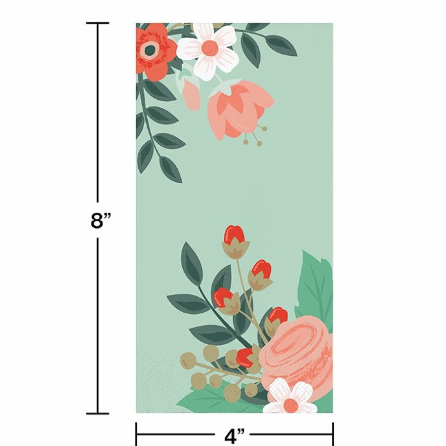 Holidays * | Creative Converting Spring And Floral Themed Decorations Modern Floral Guest Towel, 3 Ply, 16 Ct