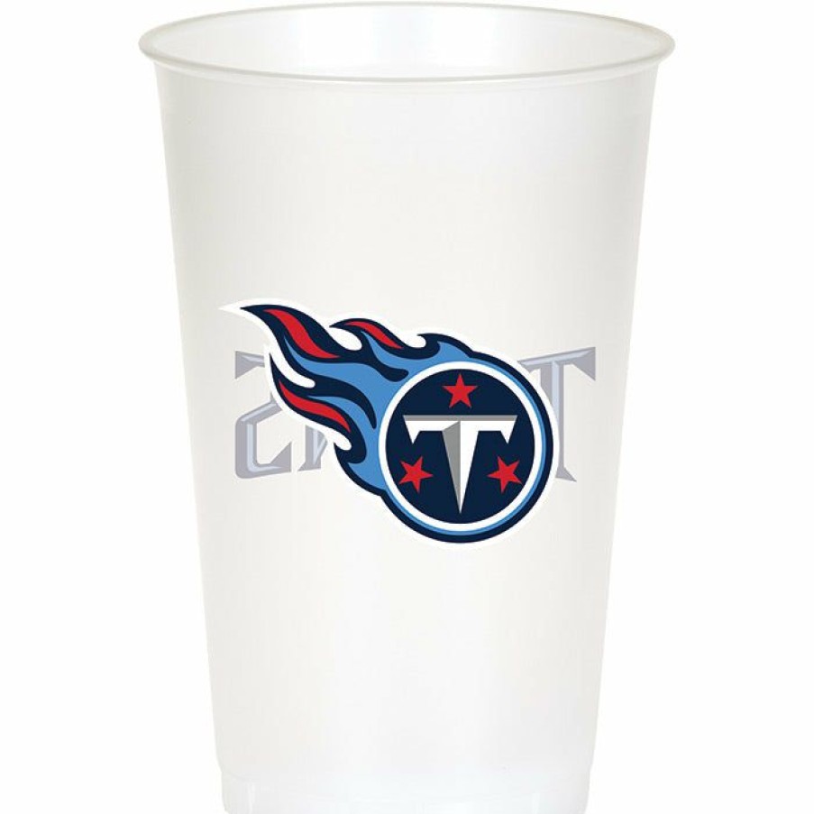 Sports * | Creative Converting Nfl And Football Party Supplies Tennessee Titans Plastic Cup, 20Oz, 8 Ct