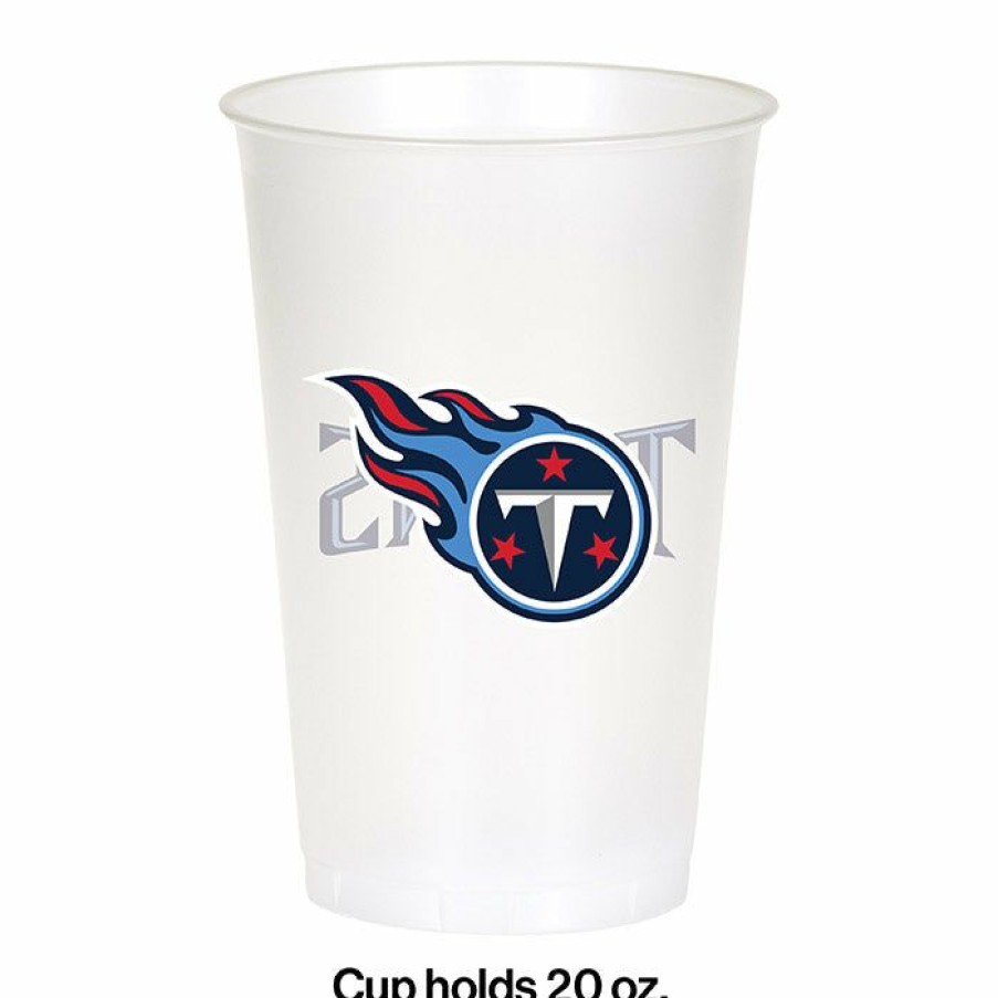 Sports * | Creative Converting Nfl And Football Party Supplies Tennessee Titans Plastic Cup, 20Oz, 8 Ct