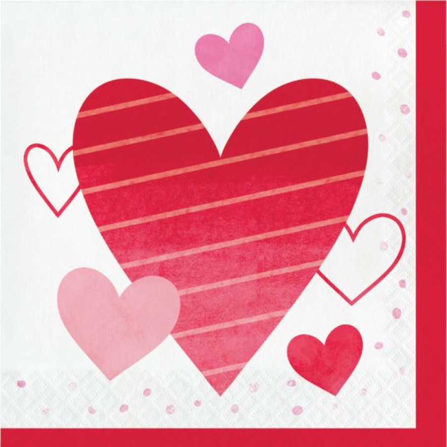 Holidays * | Creative Converting Valentine'S Day Luncheon Napkin 16Ct Valentine'S Day Party Decorations