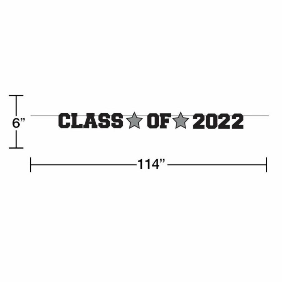 Graduation Party Supplies * | Creative Converting Graduation Ribbon Banner, Class Of 2022 1Ct