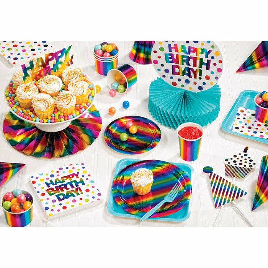 Birthdays * | Creative Converting Rainbow Foil Photo Props, 10 Ct