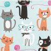 Birthdays * | Creative Converting Kids Birthday Party Themes Cat Party Beverage Napkins, 16 Ct