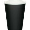 Solid Color Tableware * | Creative Converting Solid Color Tableware Black Velvet Hot/Cold Paper Cups 9 Oz., 8 Ct