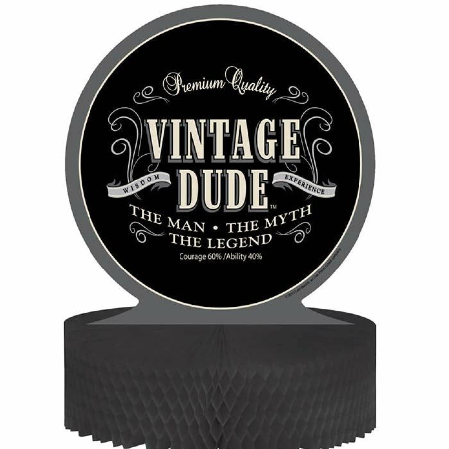 Birthdays * | Creative Converting Adult Birthday Party Themes Vintage Dude Centerpiece