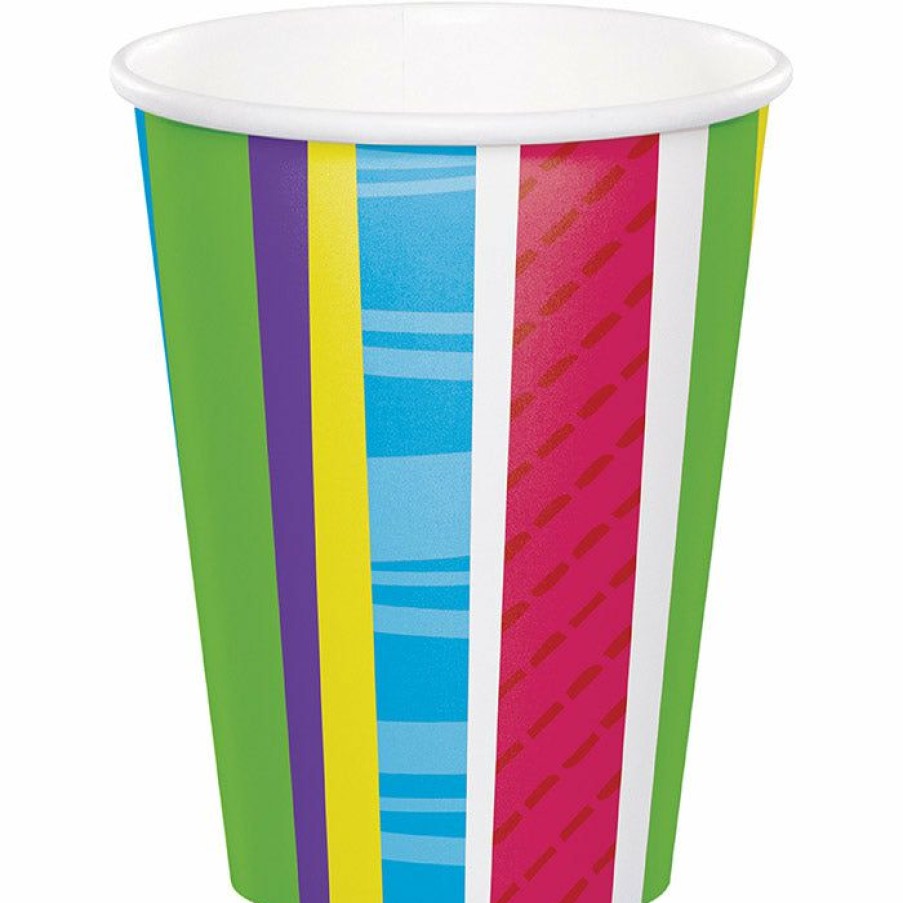 Birthdays * | Creative Converting Bright And Bold Hot/Cold Paper Cups 9 Oz., 8 Ct Adult Birthday Party Themes