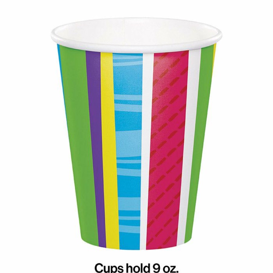 Birthdays * | Creative Converting Bright And Bold Hot/Cold Paper Cups 9 Oz., 8 Ct Adult Birthday Party Themes