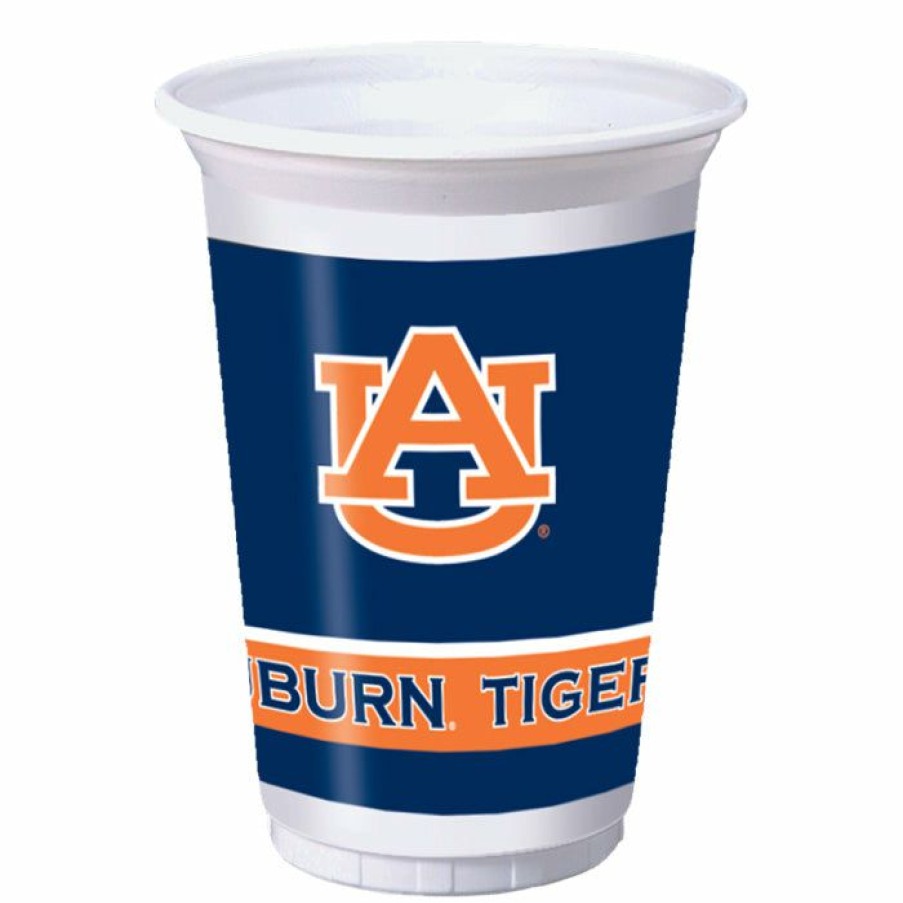 Sports * | Creative Converting Ncaa College Themed Party Decorations Auburn University 20 Oz Plastic Cups, 8 Ct