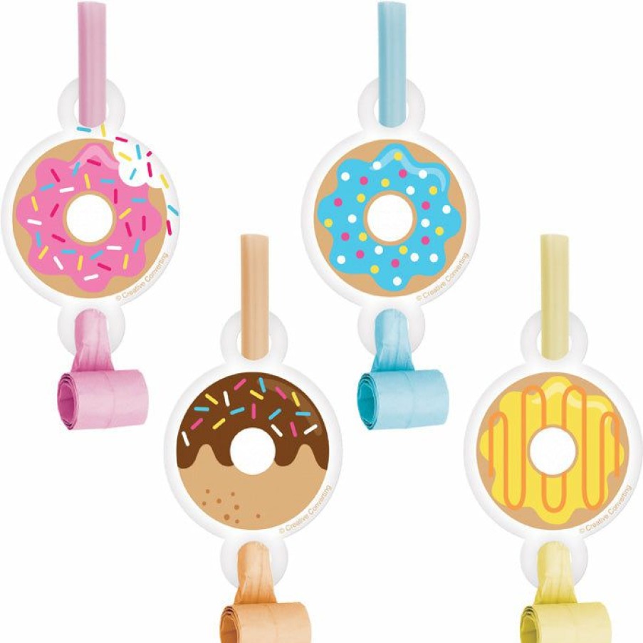 Birthdays * | Creative Converting Donut Time Blowouts W/Med, 8 Ct