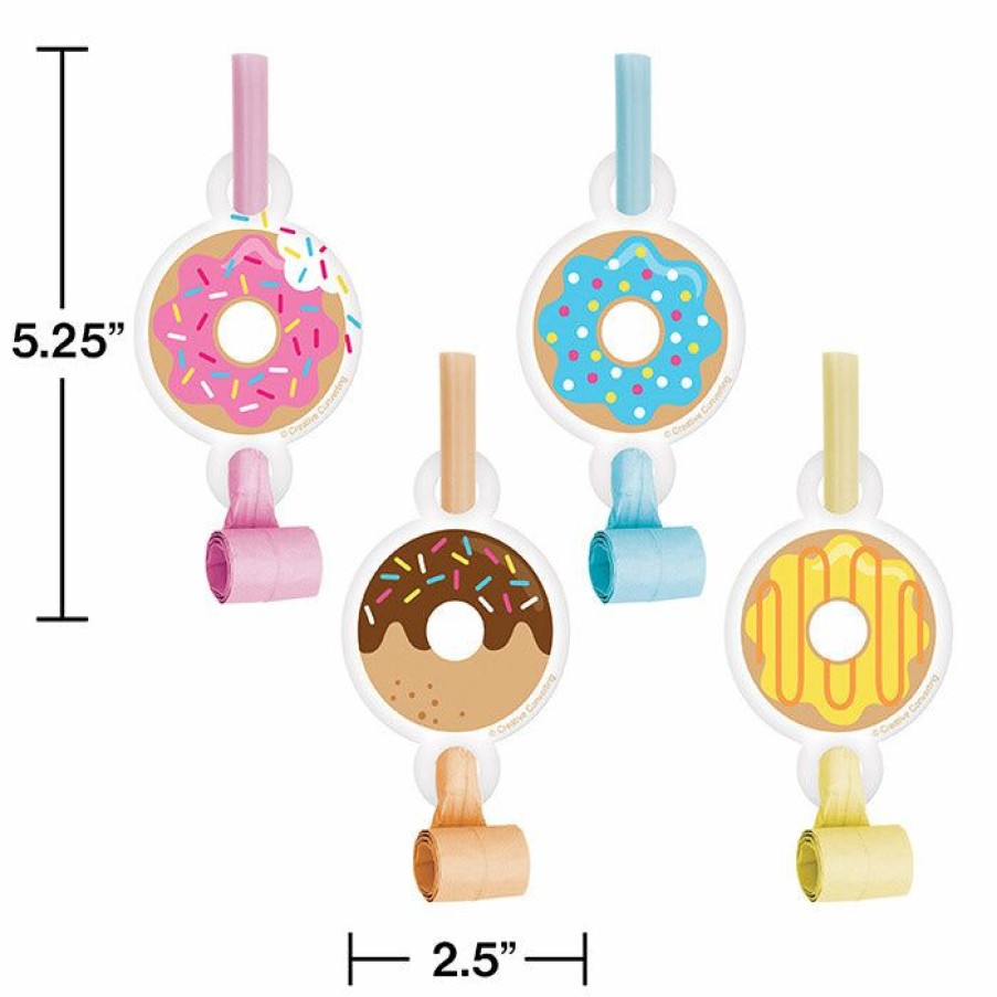 Birthdays * | Creative Converting Donut Time Blowouts W/Med, 8 Ct