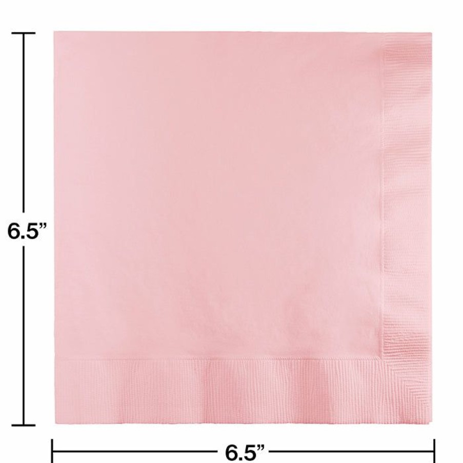 Solid Color Tableware * | Creative Converting Classic Pink Napkins, 20 Ct Solid Color Tableware