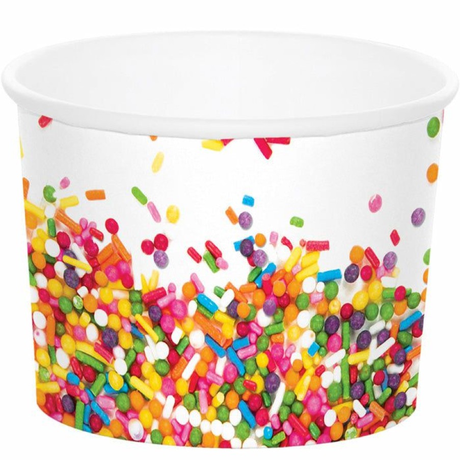 Birthdays * | Creative Converting Sprinkles Treat Cup 9 Oz, 6 Ct Kids Birthday Party Themes