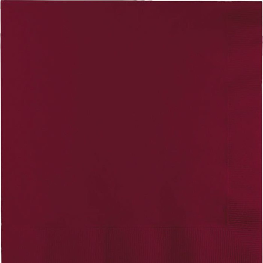 Solid Color Tableware * | Creative Converting Burgundy Luncheon Napkin 3Ply, 50 Ct