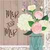 Bridal And Wedding * | Creative Converting Rustic Wedding Mrs. & Mrs. Luncheon Napkins 192 Ct Bridal And Wedding