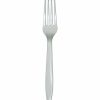 Solid Color Tableware * | Creative Converting Shimmering Silver Plastic Forks, 50 Ct