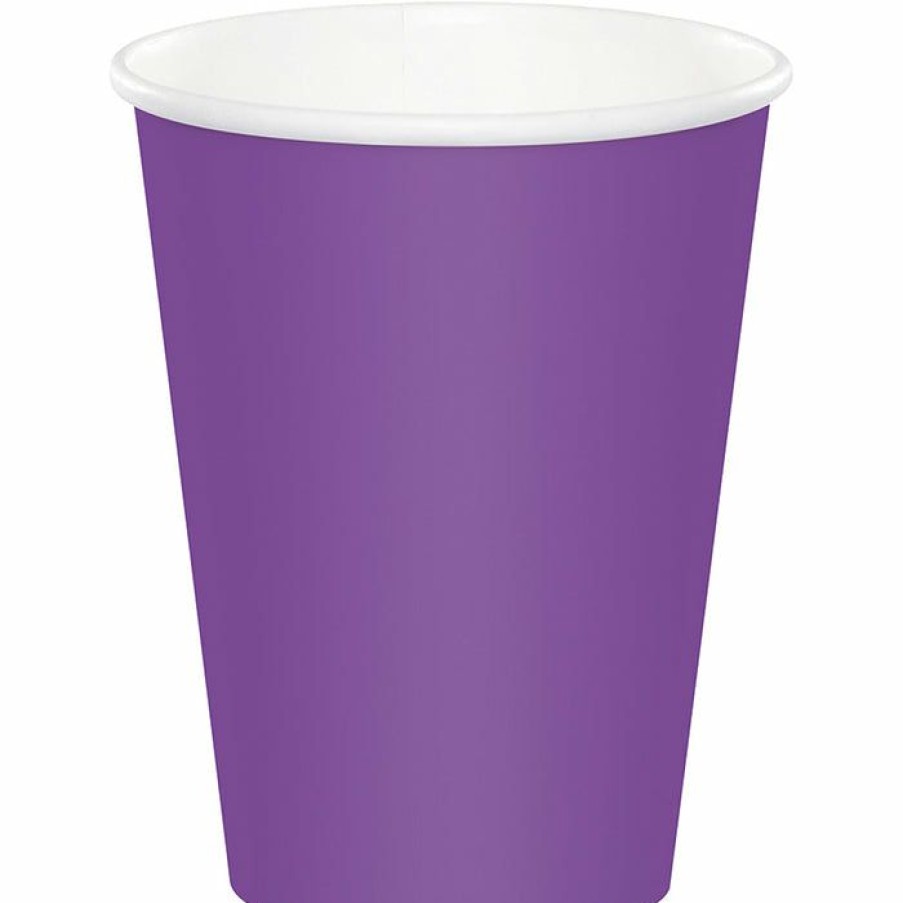 Solid Color Tableware * | Creative Converting Amethyst Hot/Cold Paper Cups 9 Oz., 24 Ct