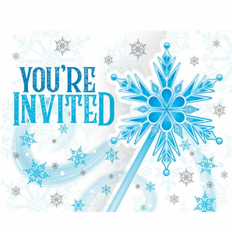 Birthdays * | Creative Converting Snow Princess Invitations 48 Ct