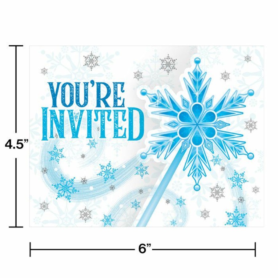 Birthdays * | Creative Converting Snow Princess Invitations 48 Ct