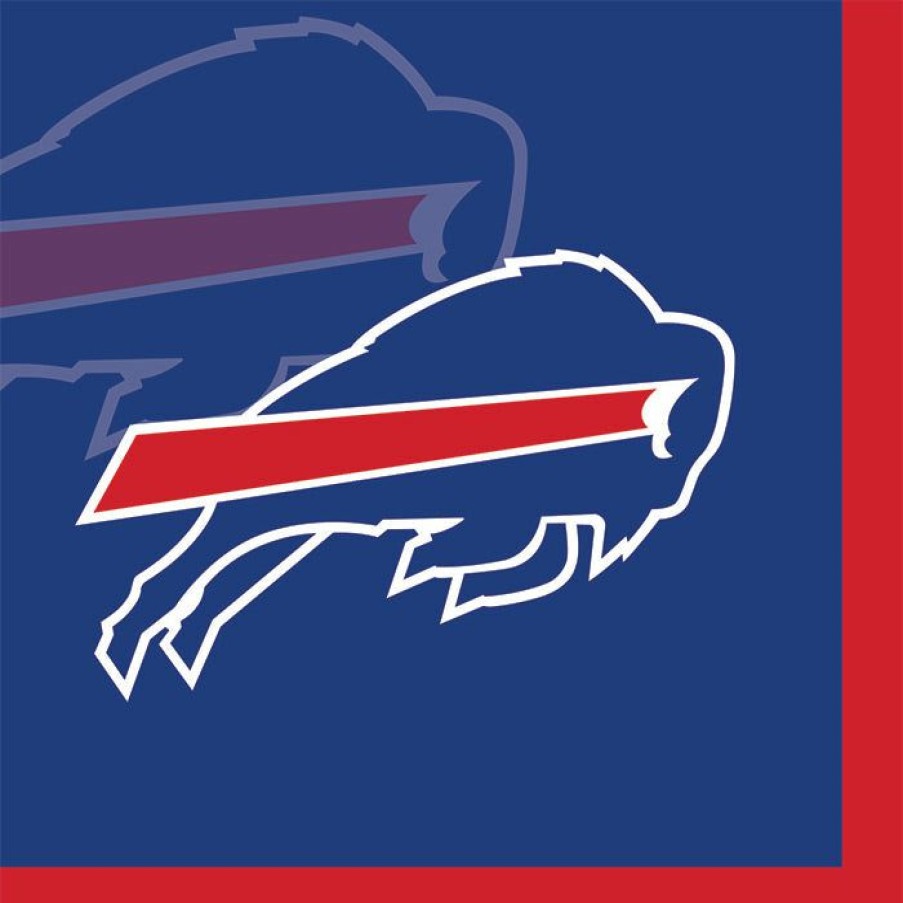 Sports * | Creative Converting Nfl And Football Party Supplies Buffalo Bills Beverage Napkins, 16 Ct