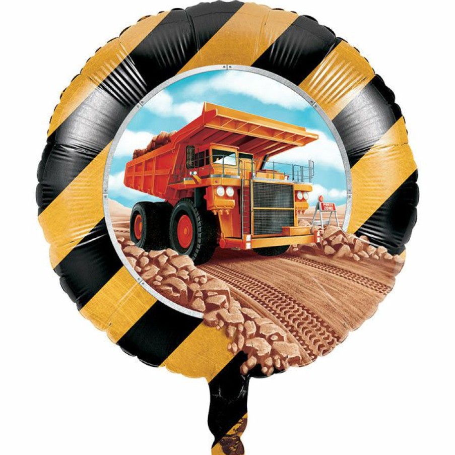 Birthdays * | Creative Converting Big Dig Construction Metallic Balloon 18