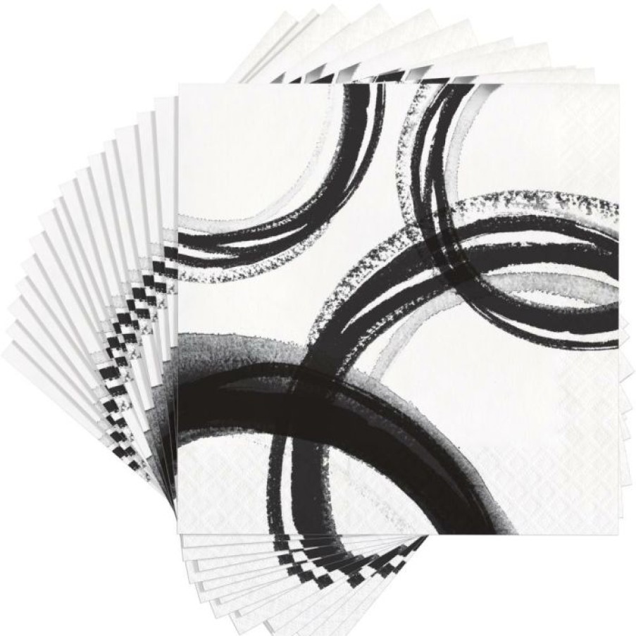 Themed Tableware * | Creative Converting Artistic Abstract Luncheon Napkin, 3Ply (16/Pkg) Themed Tableware