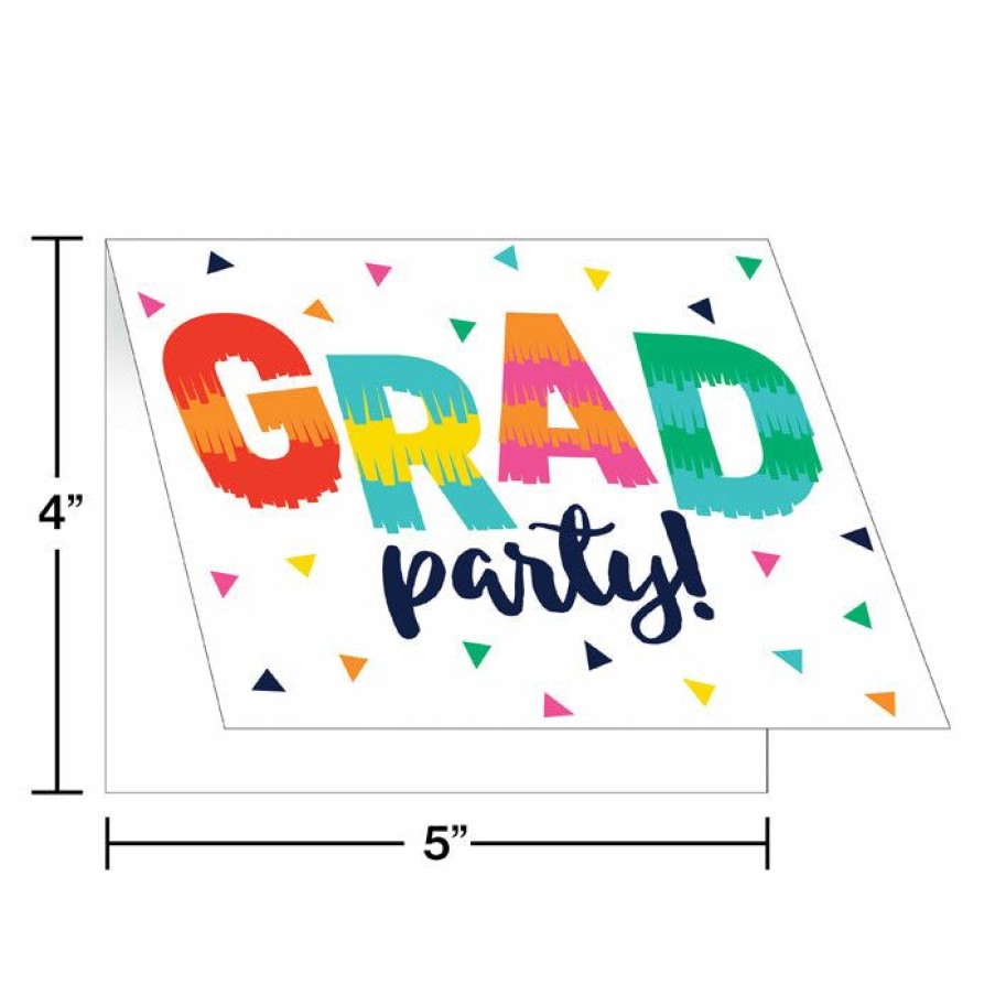 Holidays * | Creative Converting Cinco De Mayo And Fiesta Party Decorations Fiesta Fun Grad Invitation, Foldover 8Ct