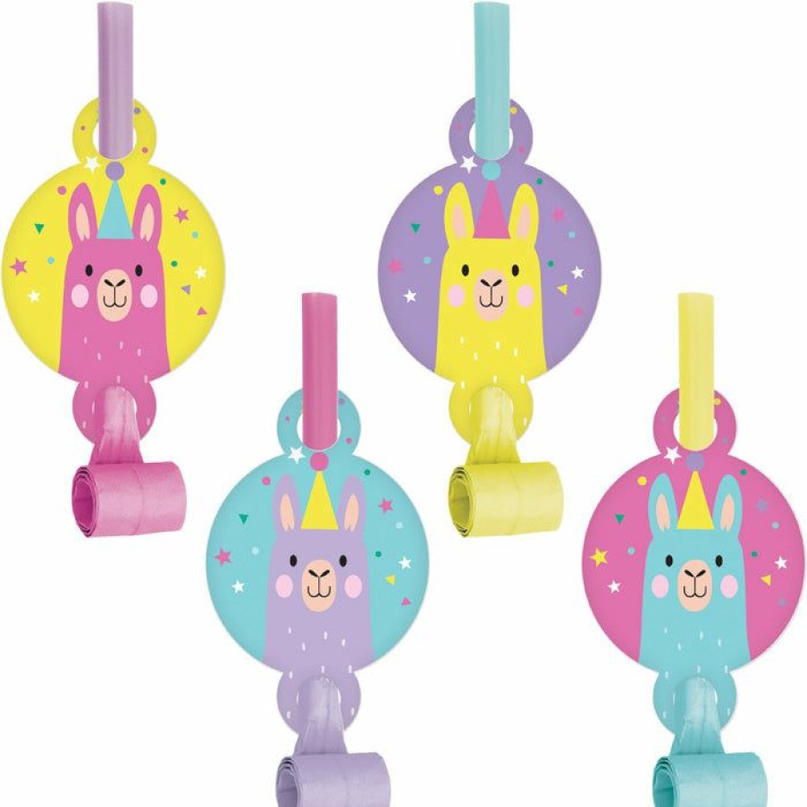 Birthdays * | Creative Converting Llama Party Blowouts W/ Med, 8 Ct