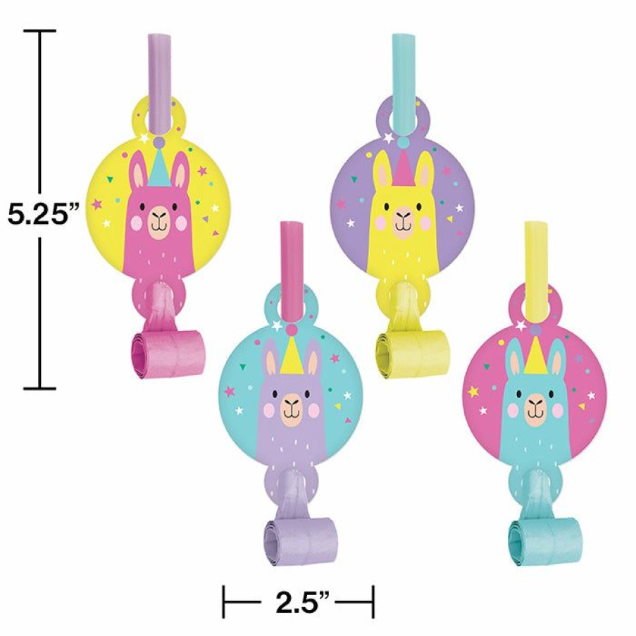 Birthdays * | Creative Converting Llama Party Blowouts W/ Med, 8 Ct