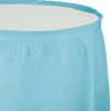 Solid Color Tableware * | Creative Converting Pastel Blue Plastic Tableskirt, 14 X 29 Solid Color Tableware