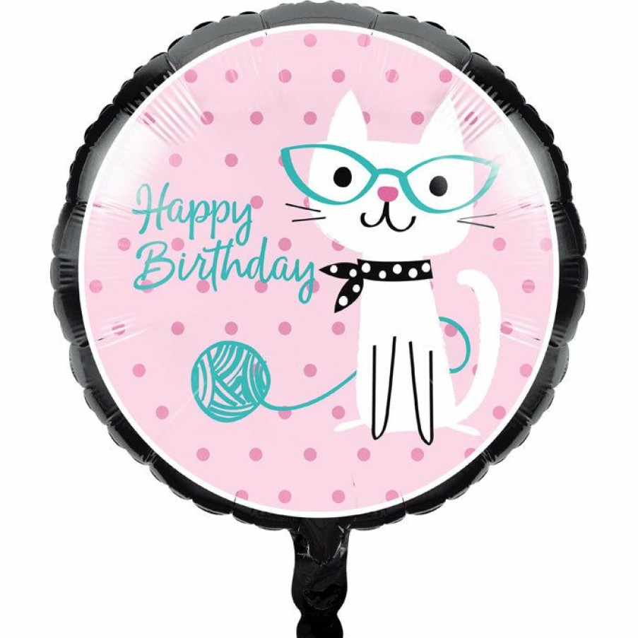 Birthdays * | Creative Converting Purr-Fect Party Metallic Balloon 18