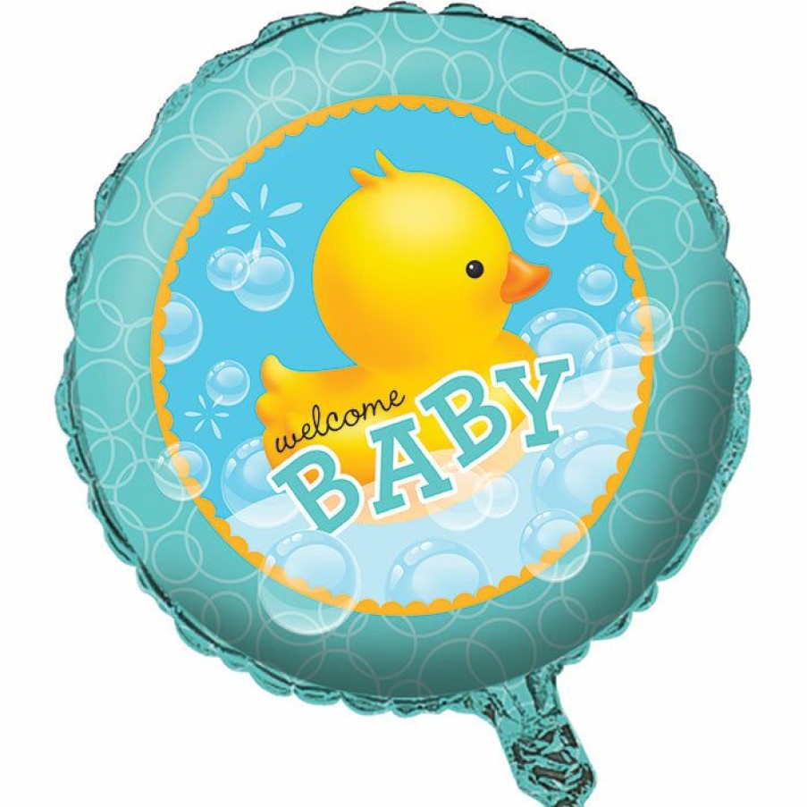 Baby Showers * | Creative Converting Baby Showers Bubble Bath Metallic Balloon 18