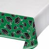 Graduation Party Supplies * | Creative Converting Graduation School Spirit Green Table Cover Graduation Party Supplies