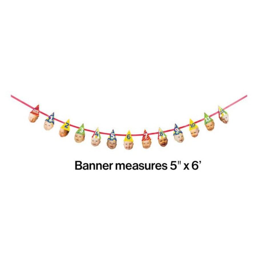 General Decorations * | Creative Converting Multi-Color Hats Custom Banner (12/Case)