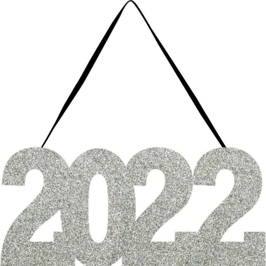 Holidays * | Creative Converting New Year'S Eve Party Supplies 2022 Glitter Hanging Sign