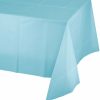 Solid Color Tableware * | Creative Converting Pastel Blue Tablecover Plastic 54 X 108 Solid Color Tableware