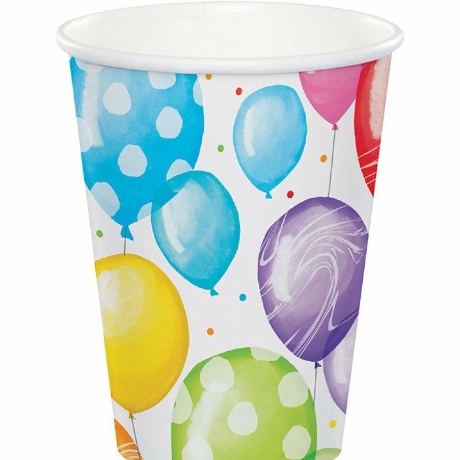 Birthdays * | Creative Converting Adult Birthday Party Themes Balloon Bash Hot/Cold Cup 9Oz. 8Ct