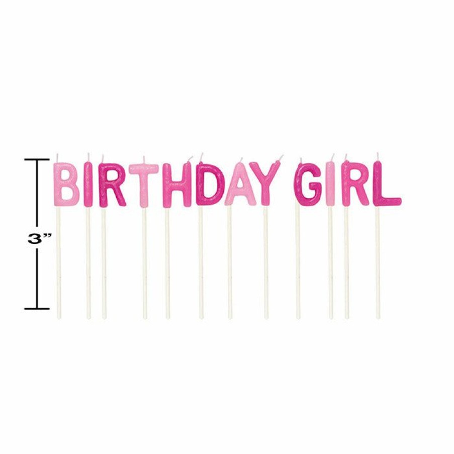 Birthdays * | Creative Converting Birthday Girl Pick Candles, 12 Ct