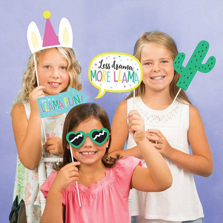 Birthdays * | Creative Converting Llama Party Photo Props (60/Case) Kids Birthday Party Themes