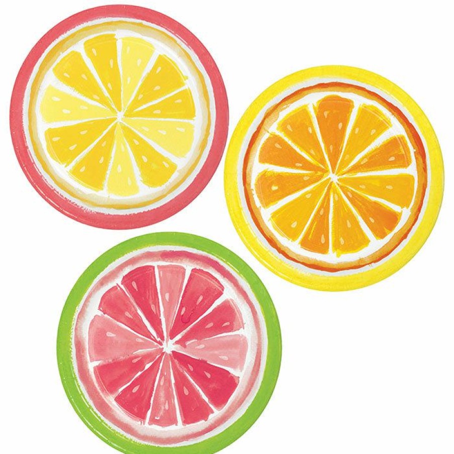 Holidays * | Creative Converting Summer Citrus Slices Dessert Plate 8Ct