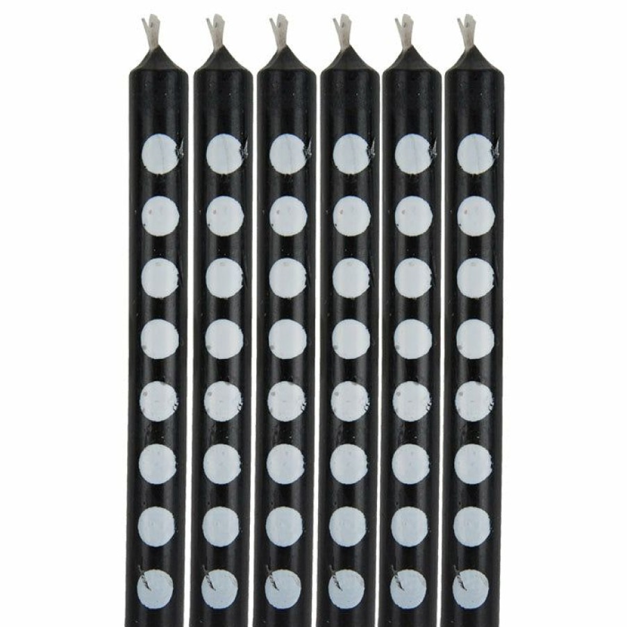 Birthdays * | Creative Converting Birthday Party Candles Black Dots Candles (72/Case)