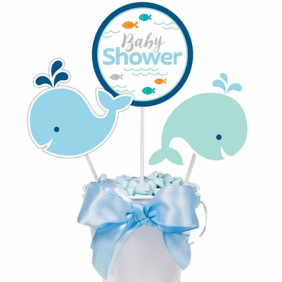 Baby Showers * | Creative Converting Lil' Spout Blue Centerpiece Sticks (18/Case)